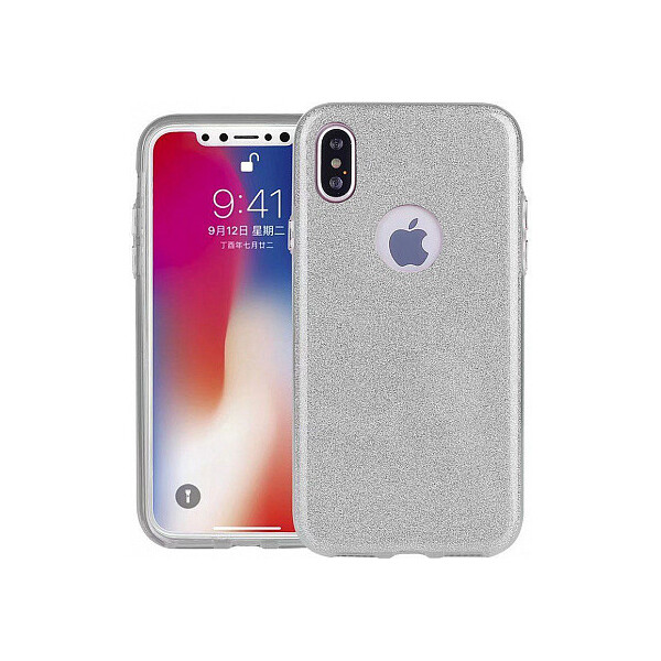 

Чехол-накладка TOTO TPU Shine Case iPhone X Silver'