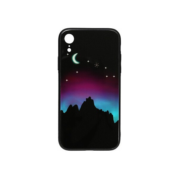 

Чехол-накладка TOTO Night Light Print Glass Case Apple iPhone XR Young Moon'