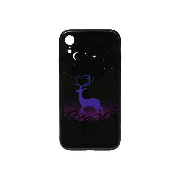 

Чехол-накладка TOTO Night Light Print Glass Case Apple iPhone XR Deer'