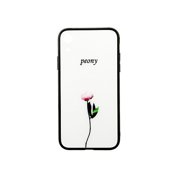 

Чехол-накладка TOTO Glass Fashionable Case Apple iPhone XR Peon on White'