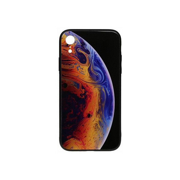 

Чехол-накладка TOTO Print Glass Space Case Apple iPhone XR Violet'
