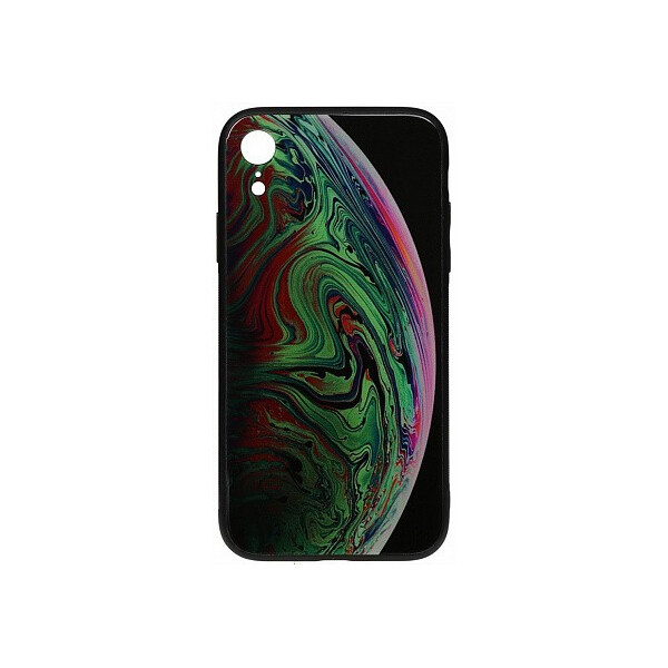 

Чехол-накладка TOTO Print Glass Space Case Apple iPhone XR Green'