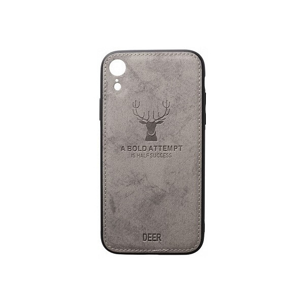 

Чехол-накладка TOTO Deer Shell With Leather Effect Case Apple iPhone XR Grey'