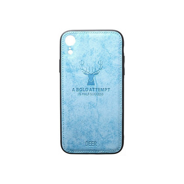 

Чехол-накладка TOTO Deer Shell With Leather Effect Case Apple iPhone XR Blue'