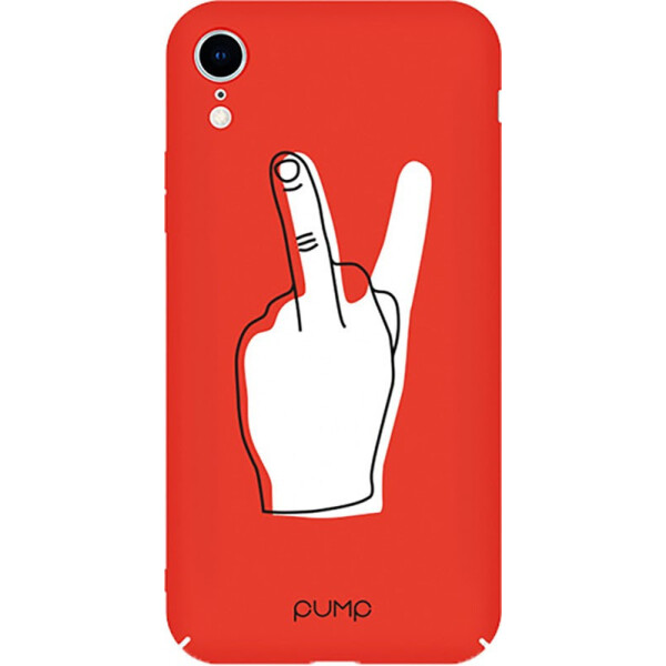 

Чехол-накладка PUMP Tender Touch Case for iPhone XR V for Middle Finger