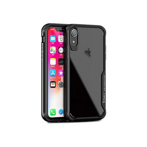

Чехол-накладка Ipaky Cucoloris Series/TPU Frame Anti-Scratch PC Case iPhone XR Black'