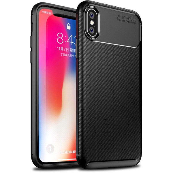 

Чехол-накладка TOTO TPU Carbon Fiber 1,5mm Case Apple iPhone X/XS Black