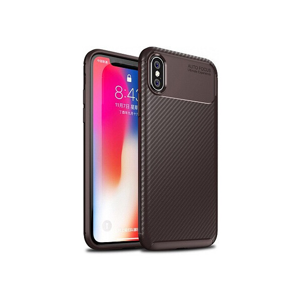 

Чехол-накладка TOTO TPU Carbon Fiber 1,5mm Case Apple iPhone X/XS Coffee'