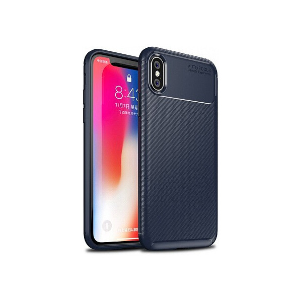 

Чехол-накладка TOTO TPU Carbon Fiber 1,5mm Case Apple iPhone X/XS Dark Blue'