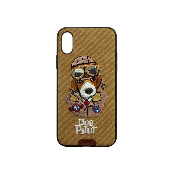 

Чехол-накладка Remax Petit Series Case Apple iPhone X Brown'
