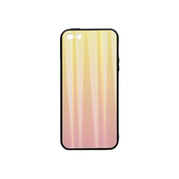 

Чехол-накладка TOTO Aurora Print Glass Case Apple iPhone SE/5s/5 Pink'