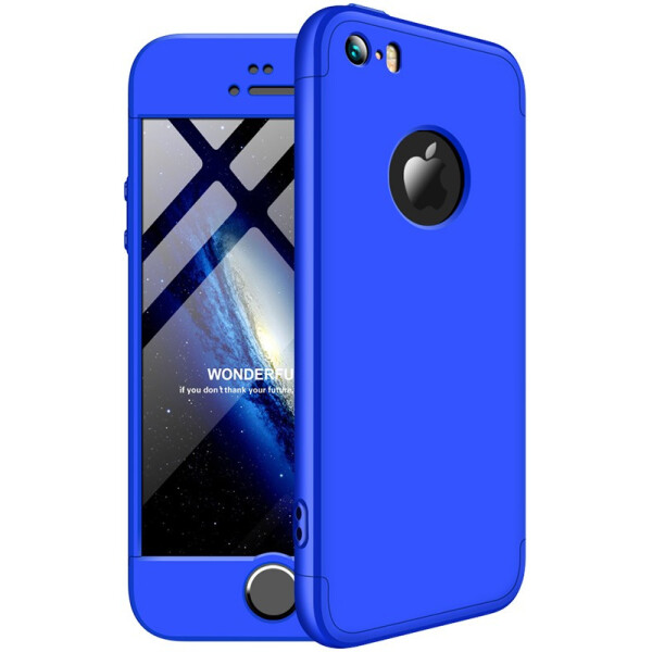 

Чехол-накладка GKK 3 in 1 Hard PC Case Apple iPhone 5/5s/SE Blue