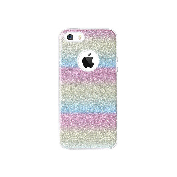 

Чехол-накладка TOTO TPU Shine Case iPhone 5/5s/SE Rainbow'