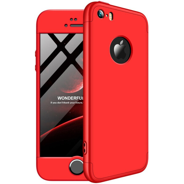 

Чехол-накладка GKK 3 in 1 Hard PC Case Apple iPhone 5/5s/SE Red