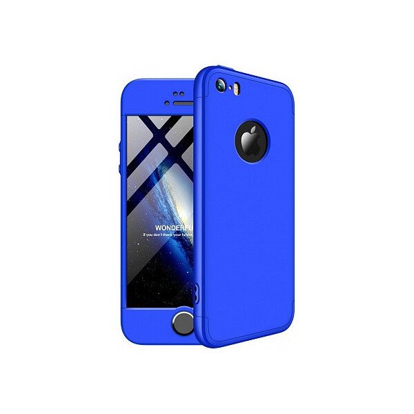 

Чехол-накладка GKK 3 in 1 Hard PC Case Apple iPhone 5/5s/SE Blue'