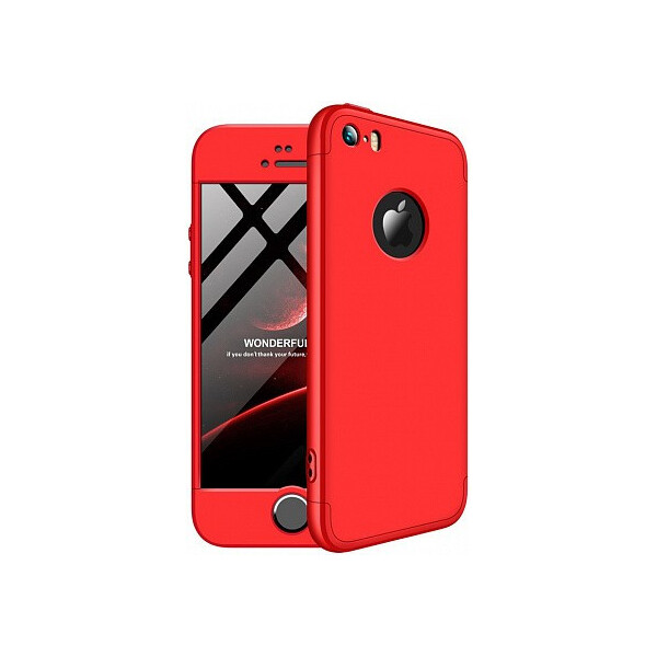 

Чехол-накладка GKK 3 in 1 Hard PC Case Apple iPhone 5/5s/SE Red'