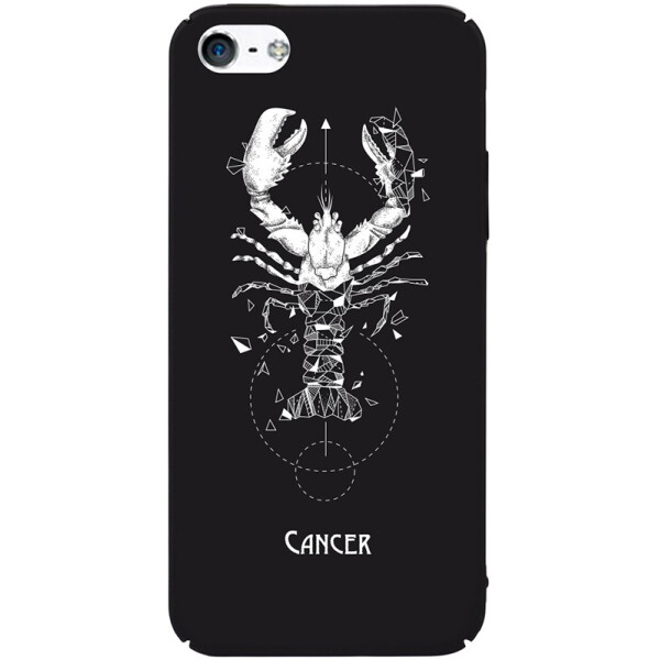 

Чехол-накладка TOTO Full PC Print Case Apple iPhone SE/5s/5 #169_Cancer Black