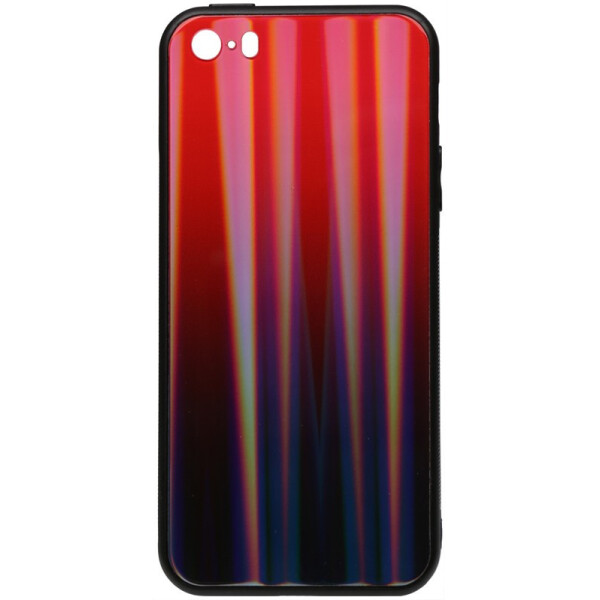 

Чехол-накладка TOTO Aurora Print Glass Case Apple iPhone SE/5s/5 Red