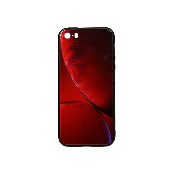 

Чехол-накладка TOTO Print Glass Space Case Apple iPhone SE/5s/5 Rubin Red'
