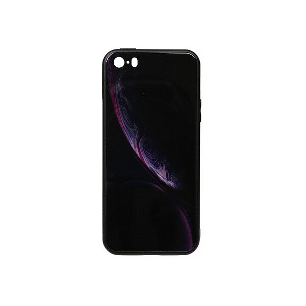 

Чехол-накладка TOTO Print Glass Space Case Apple iPhone SE/5s/5 Black'