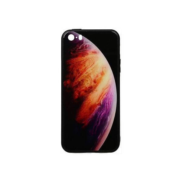 

Чехол-накладка TOTO Print Glass Space Case Apple iPhone SE/5s/5 Lilac'
