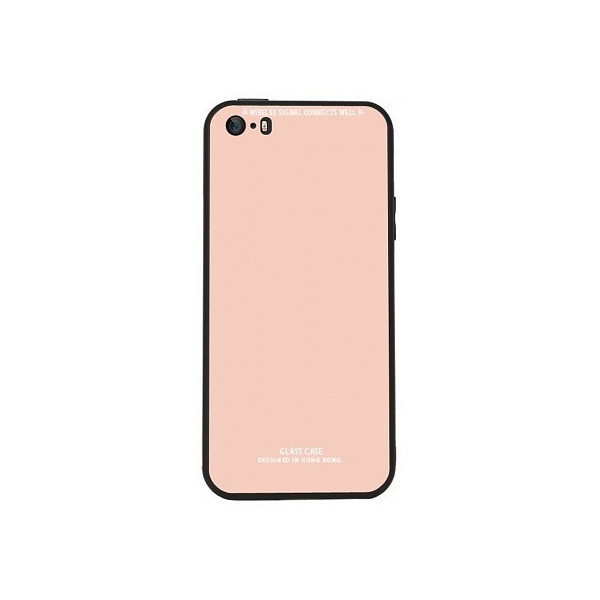 

Чехол-накладка TOTO Pure Glass Case Apple iPhone SE/5s/5 Pink'