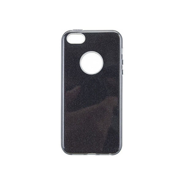 

Чехол-накладка TOTO TPU Shine Case iPhone 5/5s/SE Black'