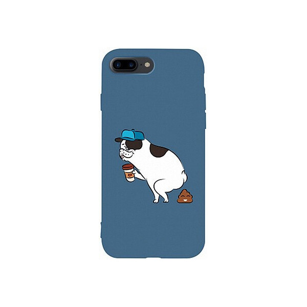 

Чехол-накладка TOTO Matt TPU 2mm Print Case Apple iPhone 7 Plus/8 Plus #50 Mops Kak Navy Blue'