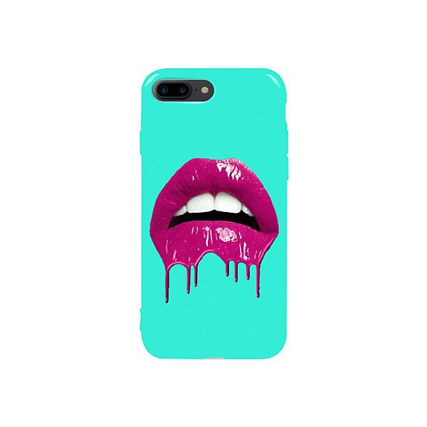 

Чехол-накладка TOTO Pure TPU 2mm Print Case Apple iPhone 7 Plus/8 Plus #32 Lips Mint'