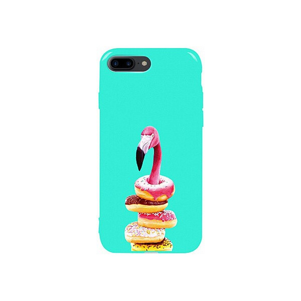 

Чехол-накладка TOTO Pure TPU 2mm Print Case Apple iPhone 7 Plus/8 Plus #35 Flamingo Donats Mint'