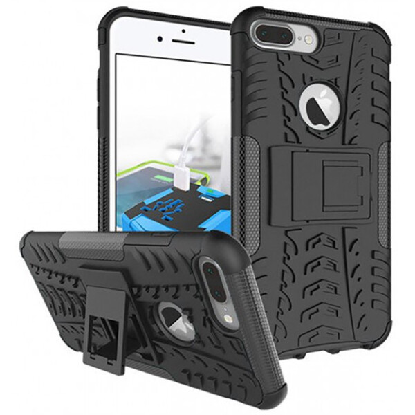 

Чехол-накладка TOTO Dazzle Kickstand 2 in 1 Case Apple iPhone 7 Plus/8 Plus Black