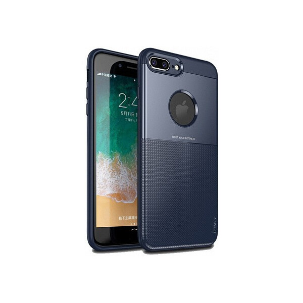 

Чехол-накладка Ipaky Shield Series/Elegant Grid Design TPU Hybrid Case Apple iPhone 7 Plus/8 Plus Blue'