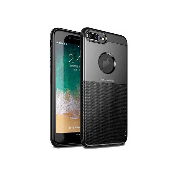 

Чехол-накладка Ipaky Shield Series/Elegant Grid Design TPU Hybrid Case Apple iPhone 7 Plus/8 Plus Black'