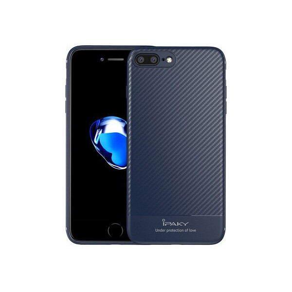 

Чехол-накладка Ipaky Carbon Fiber Series/TPU Case With Carbon Fiber Apple iPhone 7 Plus/8 Plus Blue'