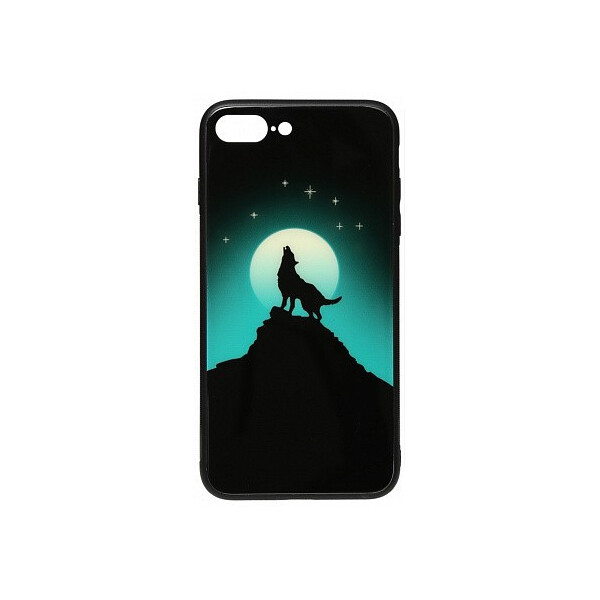 

Чехол-накладка TOTO Night Light Print Glass Case Apple iPhone 7 Plus/8 Plus Howling Wolf'