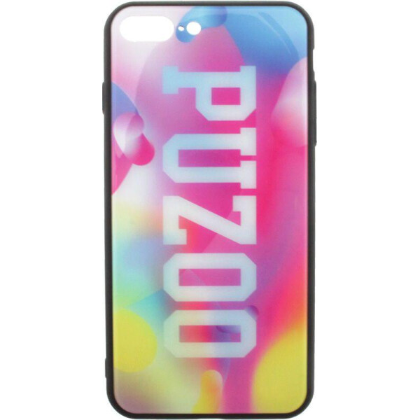 

Чехол-накладка PUZOO Glass Printing with TPU Visions iPhone 7 Plus /8 Plus Pink