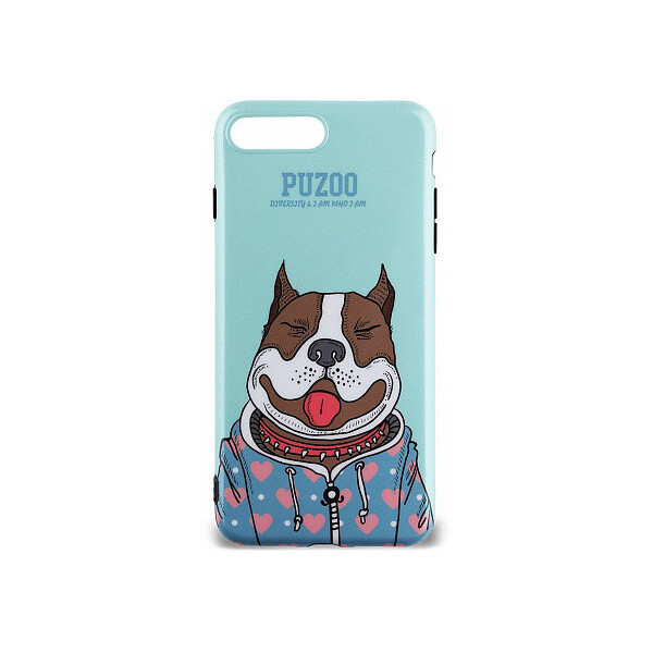 

Чехол-накладка PUZOO TPU Glossy Shiny Powder Art dog iPhone 7 Plus/8 Plus Green Baby'