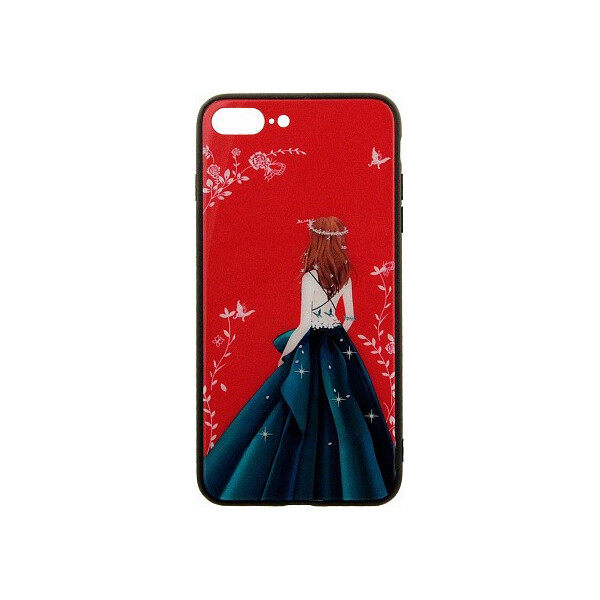 

Чехол-накладка TOTO Glass Fashionable Case Apple iPhone 7 Plus/8 Plus Green Dress Girl'