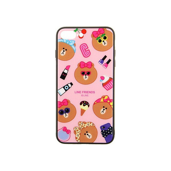 

Чехол-накладка TOTO Cartoon Print Glass Case Apple iPhone 7 Plus/8 Plus Line friends Linc'