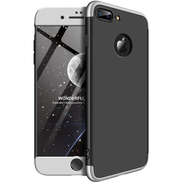 

Чехол-накладка GKK 3 in 1 Hard PC Case Apple iPhone 7 Plus/8 Plus Silver/Black