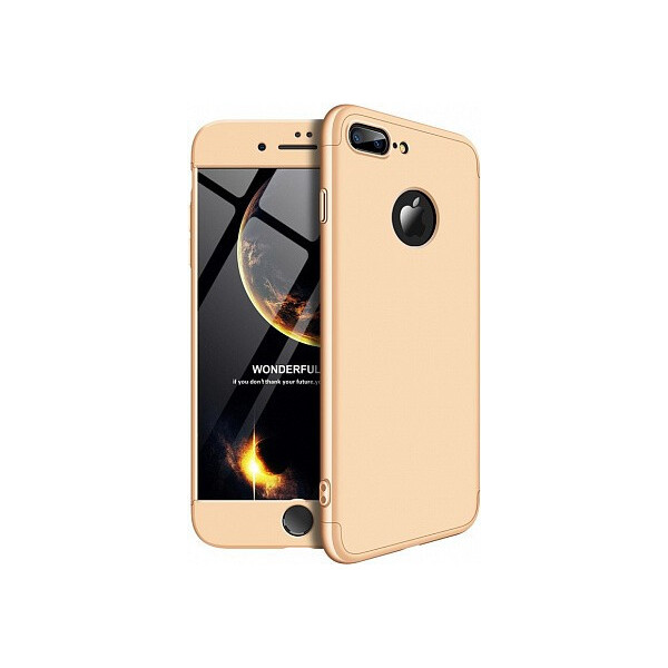 

Чехол-накладка GKK 3 in 1 Hard PC Case Apple iPhone 7 Plus/8 Plus Gold'