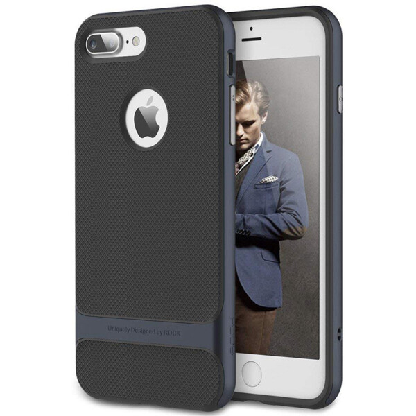 

Чехол-накладка Rock TPU+PC Case Royce with stand series iPhone 7 Plus Navy Blue