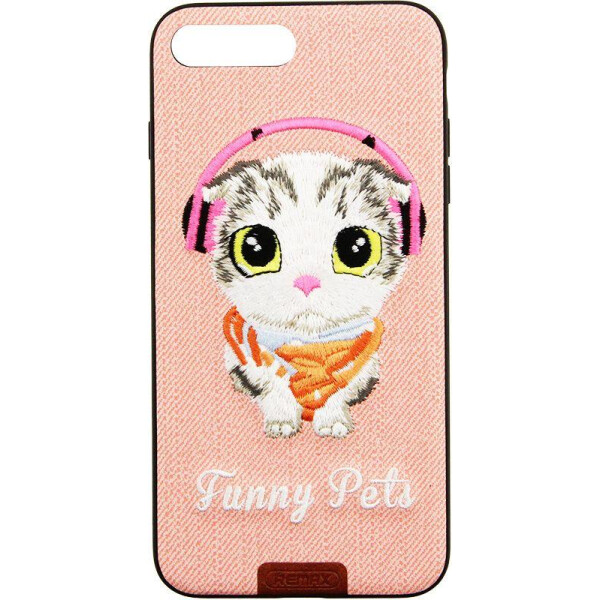 

Чехол-накладка Remax Funny Pets Series Case Apple iPhone 7 Plus Pink