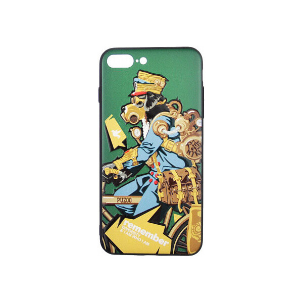 

Чехол-накладка PUZOO TPU with UV Printing Punk Phone iPhone 7 Plus/8 Plus Dark Green'