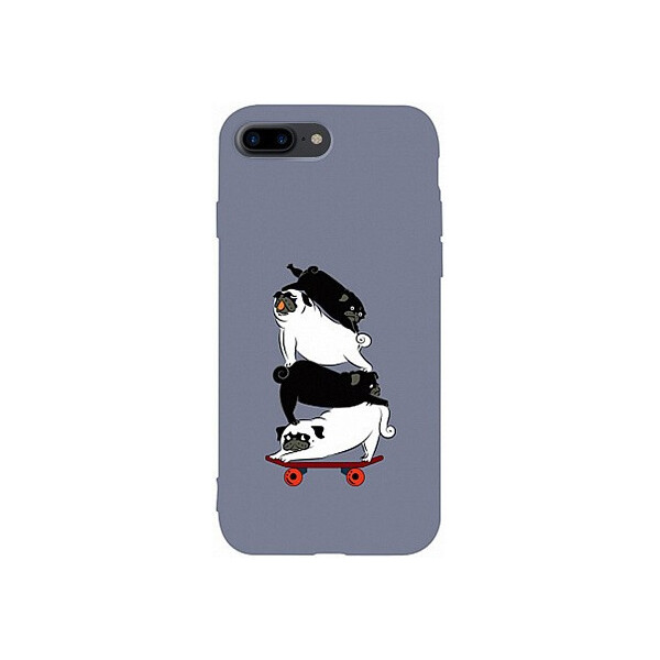 

Чехол-накладка TOTO Matt TPU 2mm Print Case Apple iPhone 7 Plus/8 Plus #51 Mops Skate Lavander Grey'
