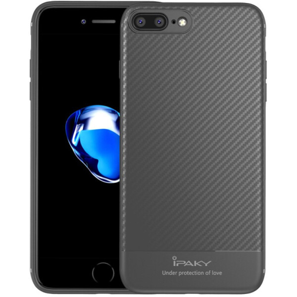 

Чехол-накладка Ipaky Carbon Fiber Series/TPU Case With Carbon Fiber Apple iPhone 7/8 Gray