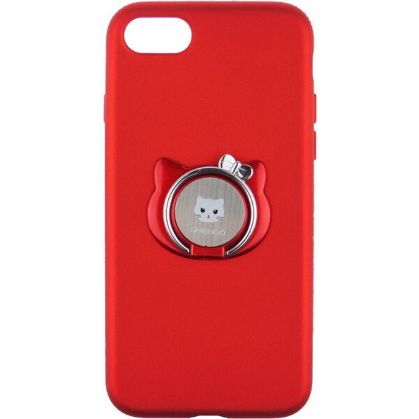 

Чехол-накладка SHENGO Soft-touch holder TPU Case iPhone 7 Red