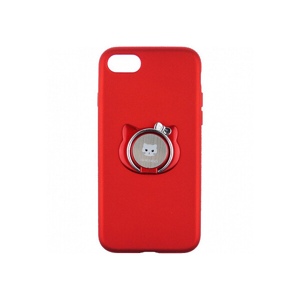 

Чехол-накладка SHENGO Soft-touch holder TPU Case iPhone 7 Red'