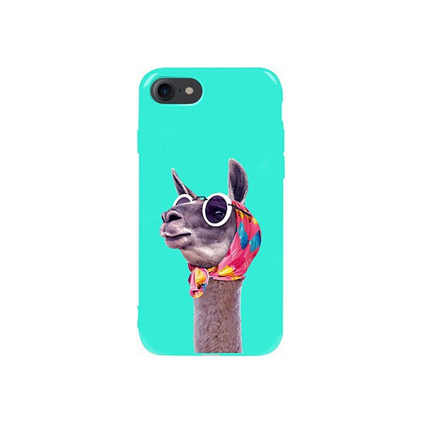 

Чехол-накладка TOTO Pure TPU 2mm Print Case Apple iPhone 7/8 #8 Lama Glasses Mint'