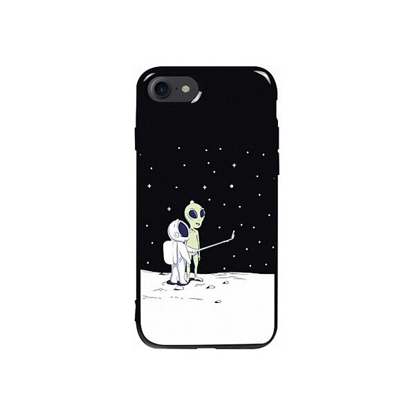 

Чехол-накладка TOTO Pure TPU 2mm Print Case Apple iPhone 7/8 #40 Ufo Moon Black'
